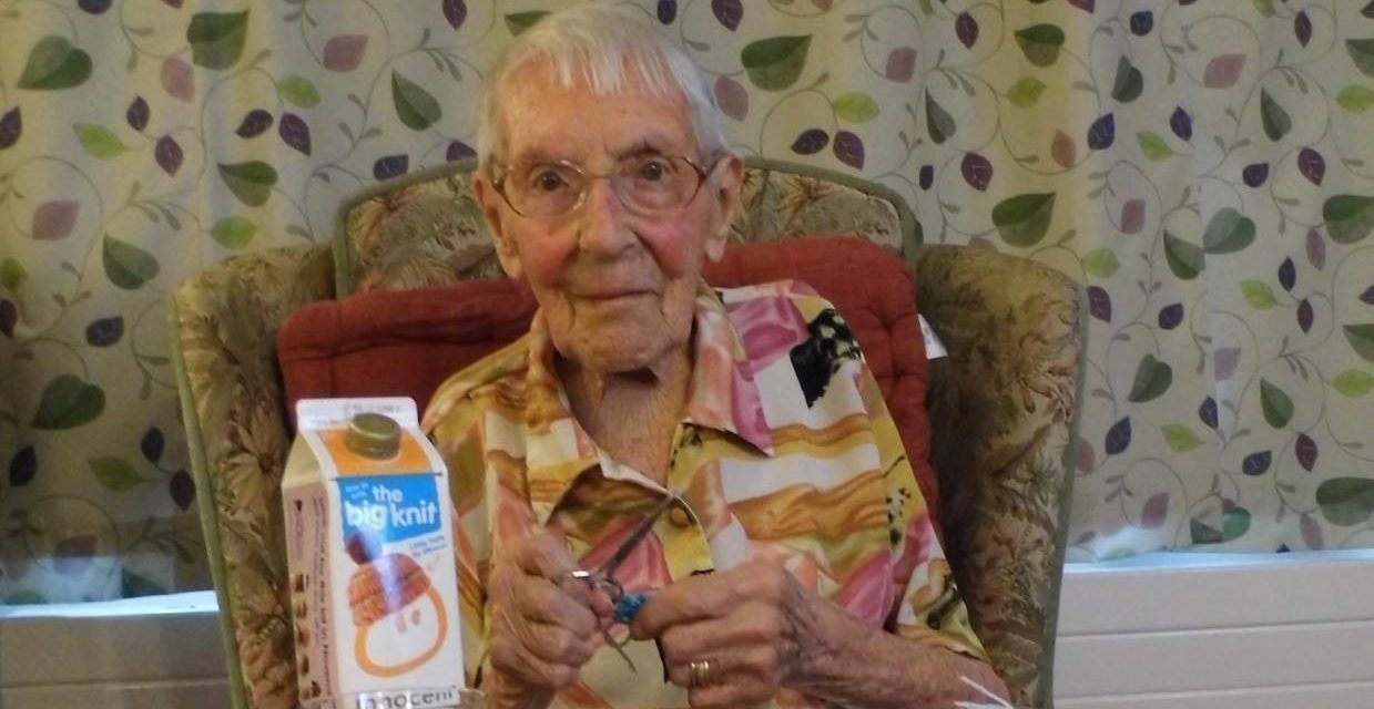 Hats off to knitter Grace aged 103