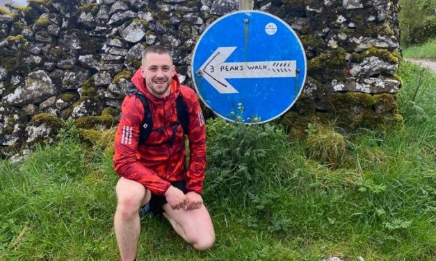 Lloyd Bentley raises over £3k for The Kirkwood in double Three Peak challenge run