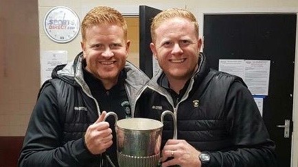 Good cop, bad cop? Ash and Gavin Connor are brothers in arms at Golcar United
