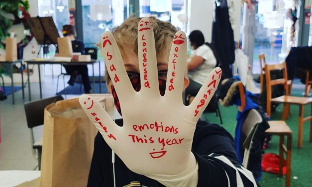 Children make their mark on the Piazza Centre after a year like no other