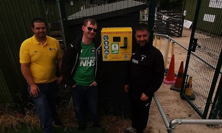 Golcar United has the community at heart with installation of life-saving defibrillator