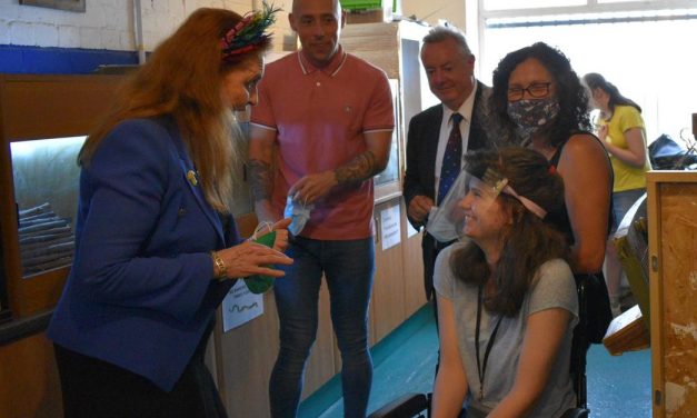 Seven unseen pictures from the Duchess of York’s visit to the Waves Centre in Slaithwaite