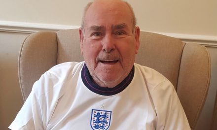 Football’s Coming Home – to Aden View Care Home, that is