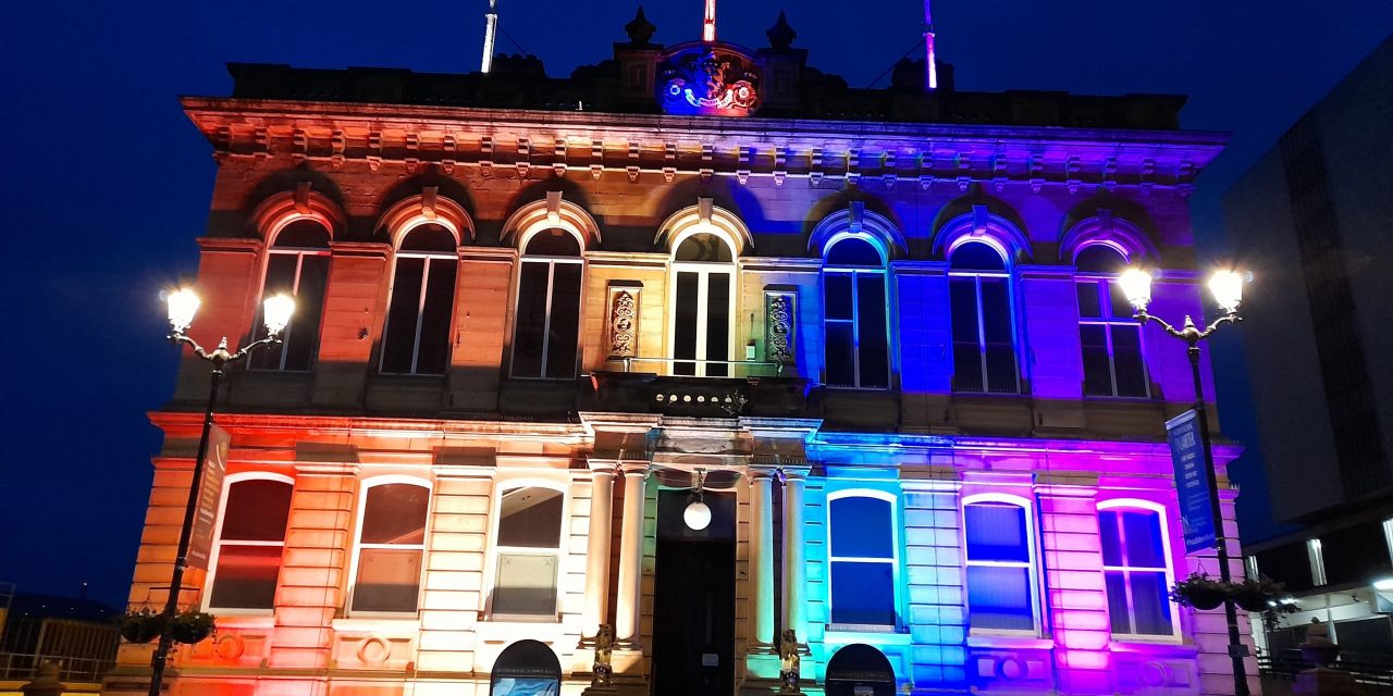 Kirklees Council is lighting up its town halls to support White Ribbon Day