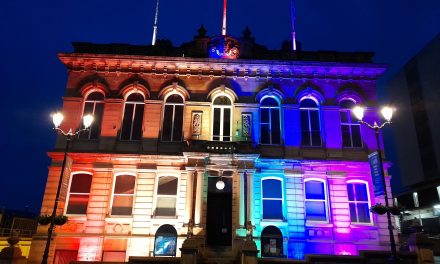 Kirklees Council is lighting up its town halls to support White Ribbon Day