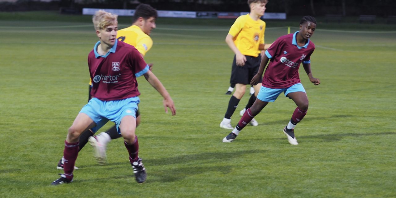 Keelan Grist and Kobe Mulvihill-Simpson score nine goals between them as Emley AFC under-18s win 14-1!