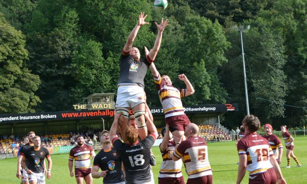 Huddersfield RUFC slip to defeat against table-toppers Fylde but coach Gaz Lewis was proud of his side’s battling qualities