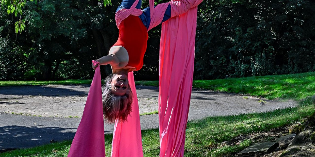 Circus artists hanging from trees, a flying astronaut and music, comedy and dance – welcome back Holmfirth arts festival