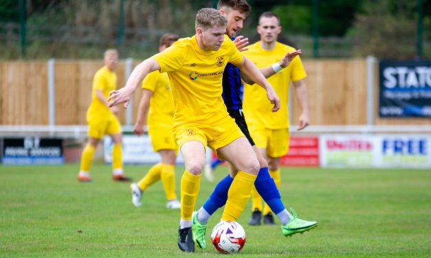 Matt Sykes put the gloss on a battling come-from-behind performance from Emley AFC