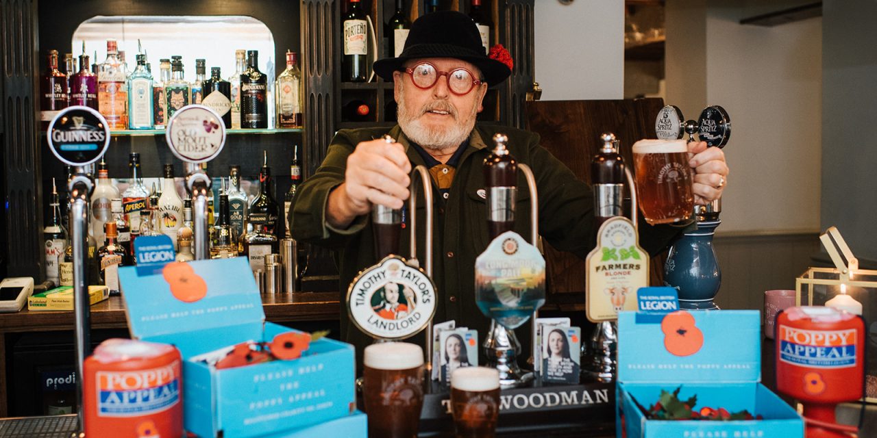 The Woodman Inn supports the Poppy Appeal with the return of Timothy Taylor’s Landlord