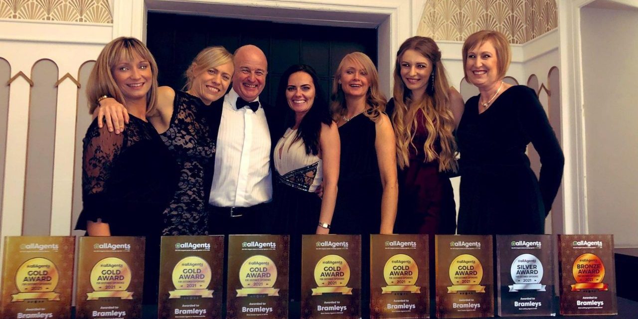 Bramleys wins no fewer than eight gold awards including Best Estate Agents for all five branches