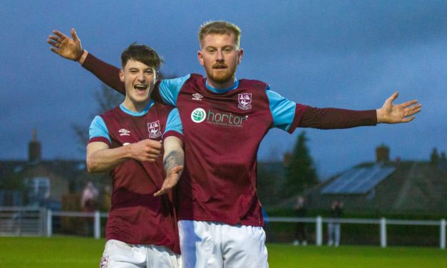 George Doyle was the match-winner for Emley AFC but Joe Jagger has the moves too