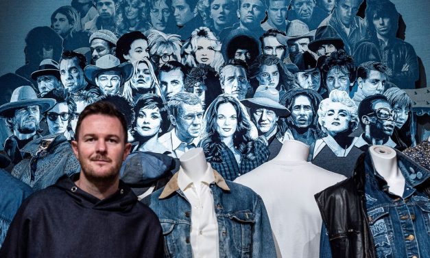 Artist Ian Berry unveils amazing new Denim Legends artwork as part of his Material World show