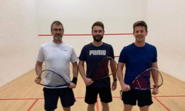 Dave Sykes was the top performer for Huddersfield Lawn Tennis & Squash Club in latest racketball match