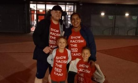 How a Golcar family are helping teach children and young people about diversity and are showing racism the red card