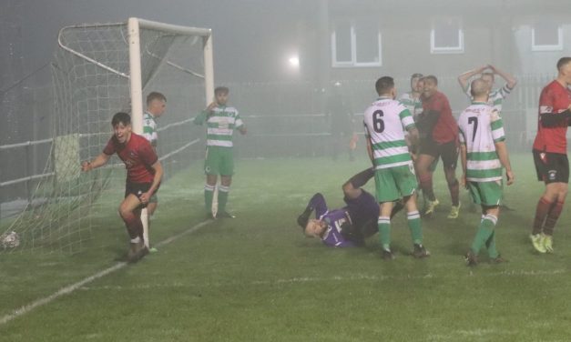 Golcar United head into 2022 top of the table as Nick Crane lifts spirits with bullet header winner