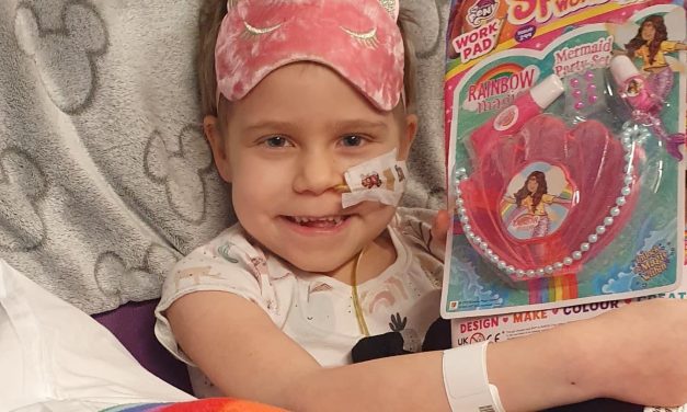 Home for Christmas – little Eden Smith is back in the arms of her family as a community rallies to pay for life-saving cancer treatment