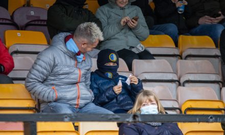Famous face in the crowd in our Fan Gallery from Emley AFC v AFC Mansfield – clue: it’s not the young man in the balaclava!