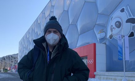 How a University of Huddersfield lecturer worked the ice at the curling during the Beijing Winter Olympics