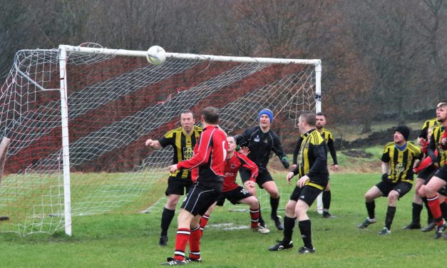 Cameron Wilkey hit six and Chris Martin scored five as most matches beat the weather in the Huddersfield District League