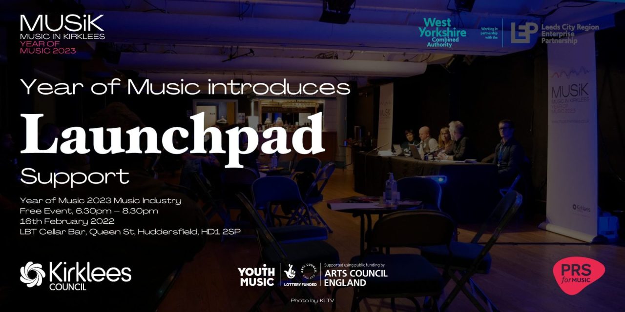 Kirklees Year of Music 2023 introduces Launchpad support at industry event at the Lawrence Batley Theatre 