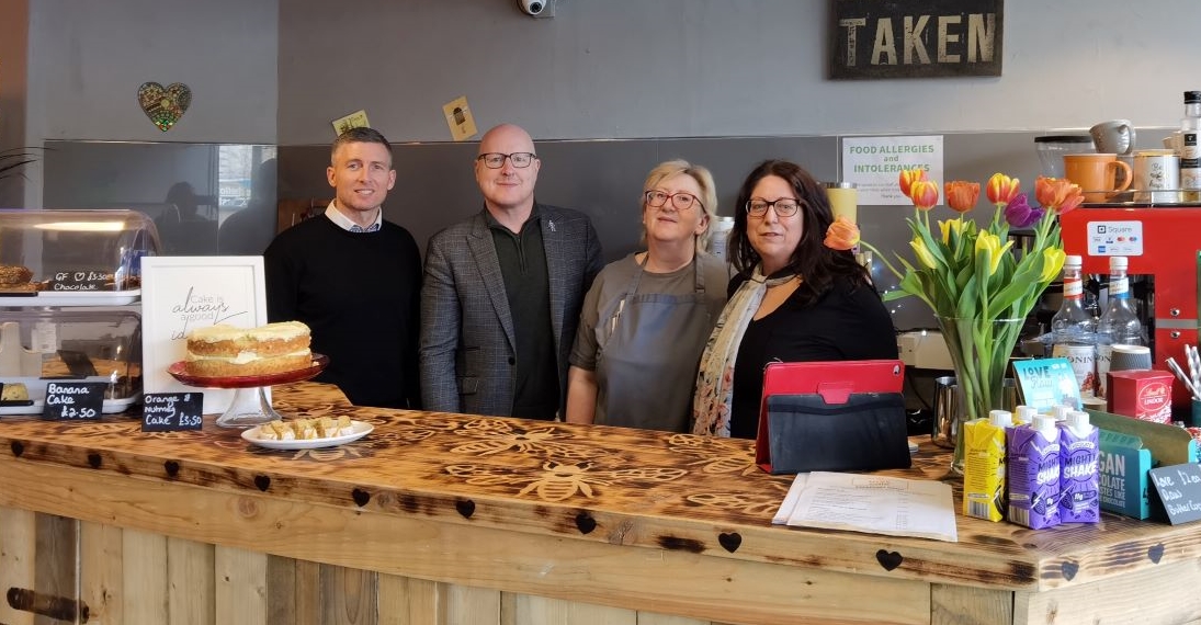 How One Community Foundation helped connect DG Scott Electrical with Hive Community Cafe in Huddersfield