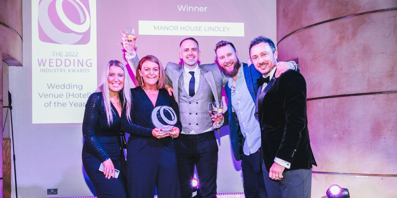 Manor House Lindley crowned National Wedding Venue of the Year at The Wedding Industry Awards 2022