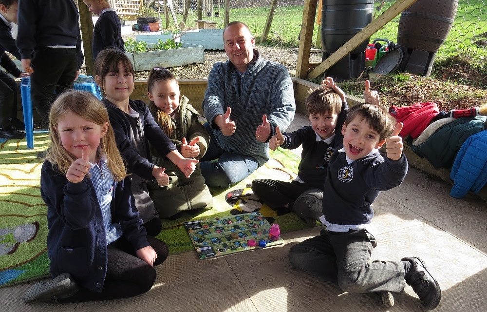 A new board game encouraging recycling gets the thumbs up from youngsters at Nields School in Slaithwaite