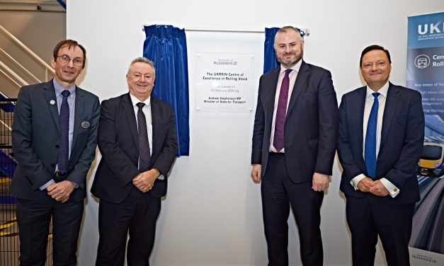 Transport minister Andrew Stephenson opens University of Huddersfield’s new Institute of Railway Research test facilities