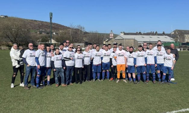 Moorside defeat Marsden 7-1 and clinch promotion in emotional game as Dave ‘Flicker’ Meredith’s life is celebrated with minute’s applause