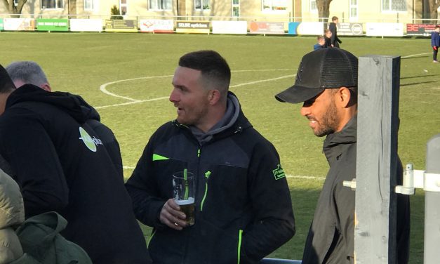 Fan gallery: Huddersfield Town striker Fraizer Campbell was in the crowd for Golcar United’s play-off semi-final – and this is why