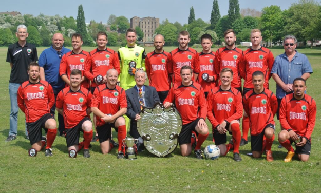 Kieron Mayall and Nathan Eastwood keep Heywood Irish Centre in the hunt for Huddersfield District League and Barlow Cup double