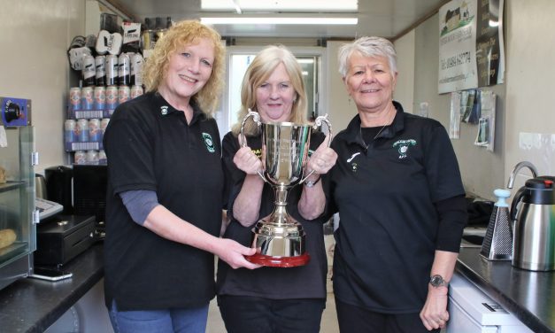 Cup that cheers – 17 great pictures as Golcar United players, officials, volunteers and fans celebrate with the play-off trophy