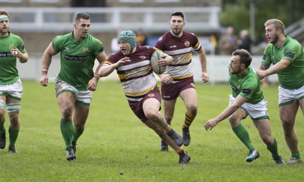 Ed Brown in outstanding form as Huddersfield RUFC produce superb second half fightback only to fall just short