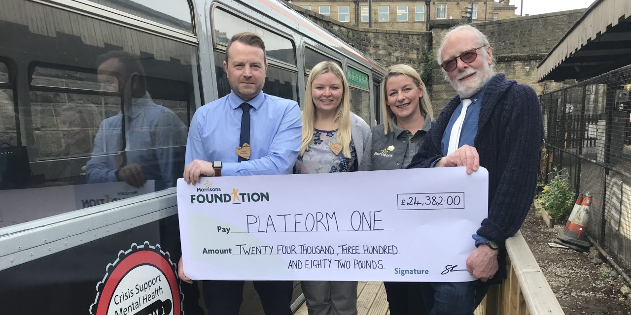 Platform 1’s Pacer train has a new name and Morrisons at Waterloo have donated £25k to help kit it out