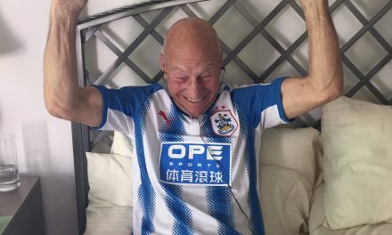 It’s deja vu as Huddersfield Town head to Wembley for the play-off final as Sir Patrick Stewart and Sean Jarvis lead the good luck messages