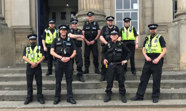 Police tackle street drinking in Huddersfield town centre and issue Section 35 Direction to Leave order to move people on