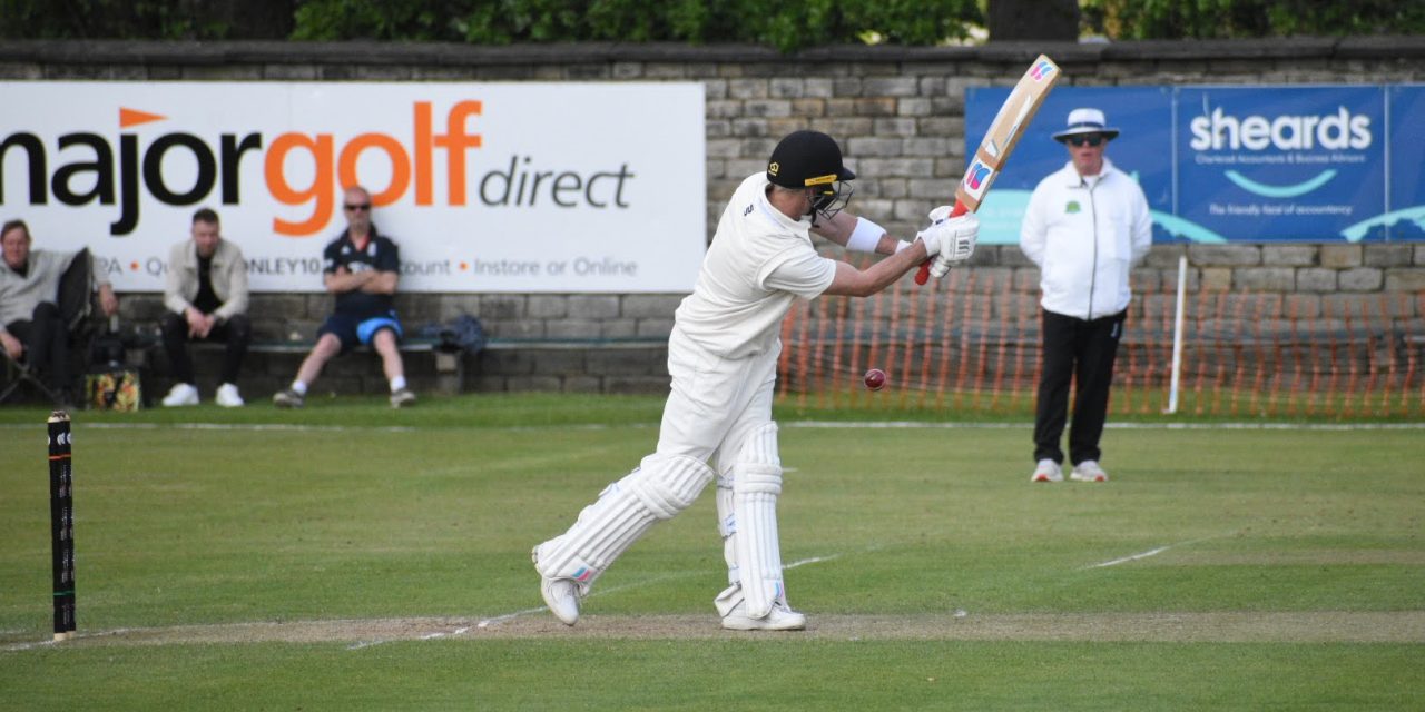 Skelmanthorpe’s Paul Cummins and Jack Newby put on 244 for the first wicket but still ended on the losing side as Lewis Evans cut loose for Honley