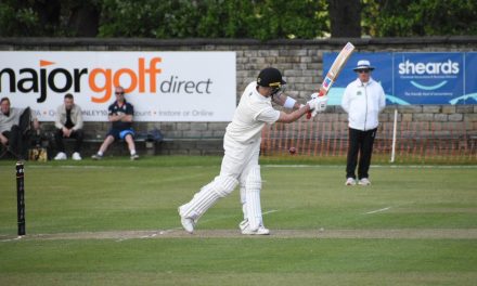 Skelmanthorpe’s Paul Cummins and Jack Newby put on 244 for the first wicket but still ended on the losing side as Lewis Evans cut loose for Honley
