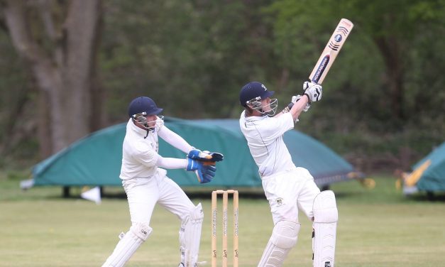 Ben Raven-Hill hits first century of the season for Thongsbridge while Jack Newby’s ton lifted Skelmanthorpe out of the bottom three