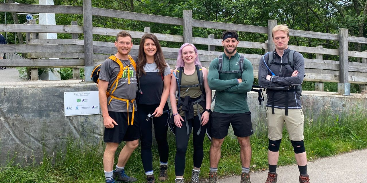 Intrepid pals conquered the Five Peaks Challenge but had to battle through illness, floods and the treacherous Devil’s Ladder