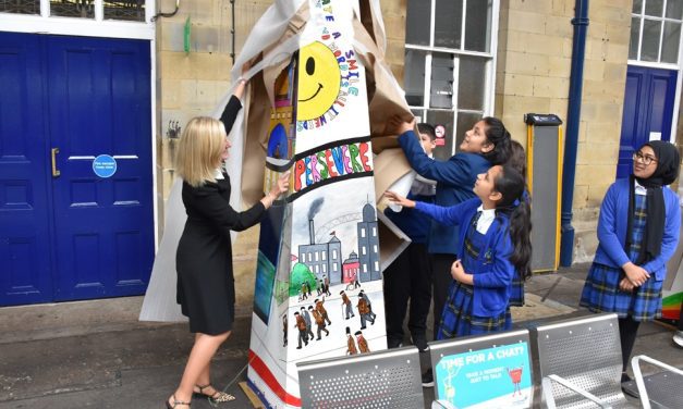 Huddersfield Railway Station hosts children’s artwork to promote mental health and wellbeing