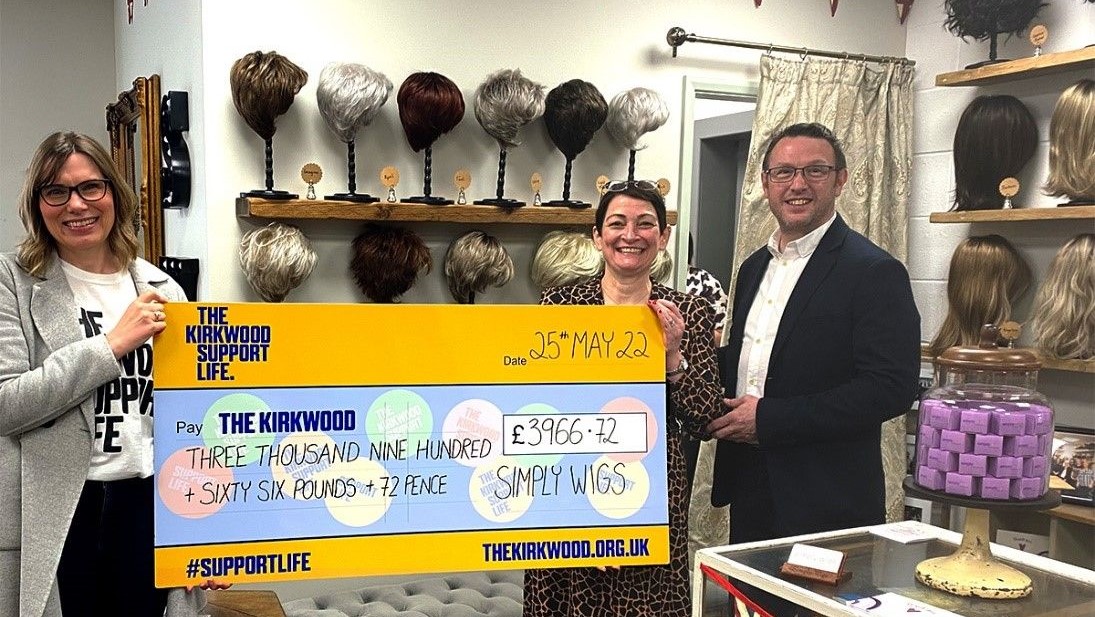 Slaithwaite-based Simply Wigs raises thousands of pounds for The Kirkwood through their wig bank scheme