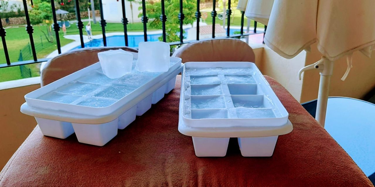 Spain has had its hottest July on record and as people melt with the heat there’s a chronic shortage – of ice cubes! Brian Hayhurst reports