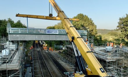 Installation of new bridge near Deighton Railway Station sees the start of £1.5 billion TransPennine Rail Upgrade