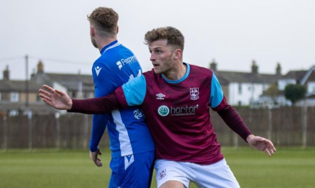 Joe Jagger had all the moves as he warmed up for Emley AFC’s local derby against Golcar United with a hat-trick