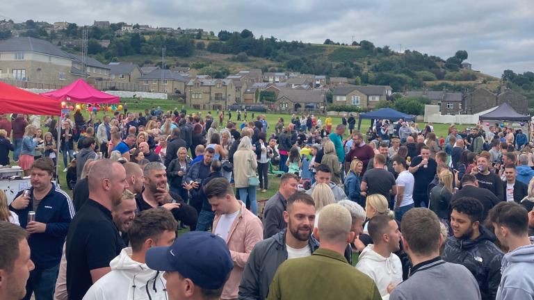 Golcar Cricket Club’s Band on a Trailer returns on Sunday and promises the biggest beer garden in the village!