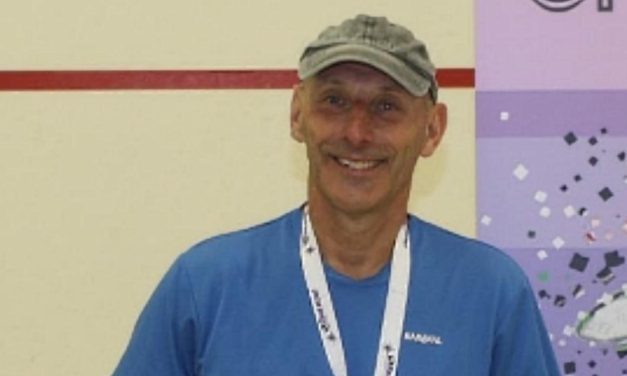 Huddersfield Lawn Tennis and Squash Club stalwart Neil Baldwin becomes over 55s racquetball champion again as he wins 9th national title