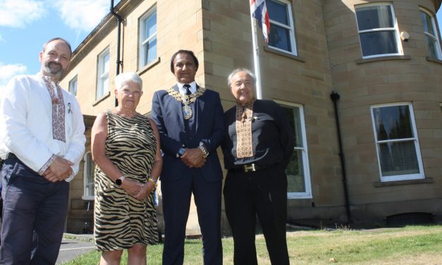 Huddersfield stands in solidarity with the people of Ukraine on Independence Day – and into the future