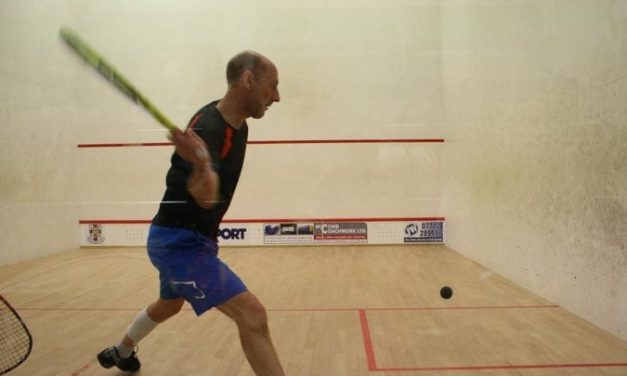 Tony Stead kept his nerve to steer Huddersfield Lawn Tennis & Squash Club men’s racquetball team to narrow victory